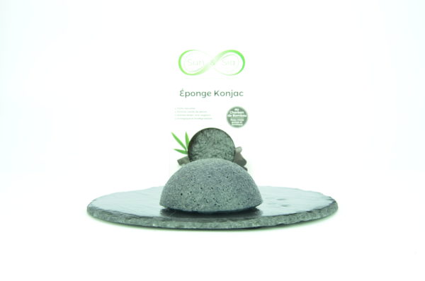 Eponge KONJAC au Charbon de Bambou – Image 2