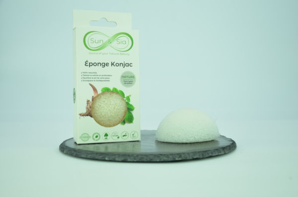 Eponge Konjac Classique Nature – Image 2